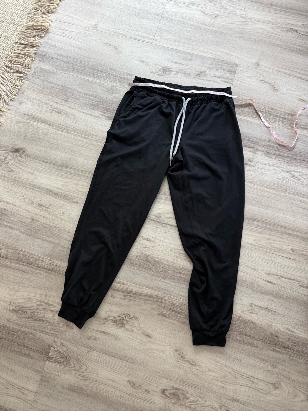 Women’s Black Jogger Pants with Drawstring